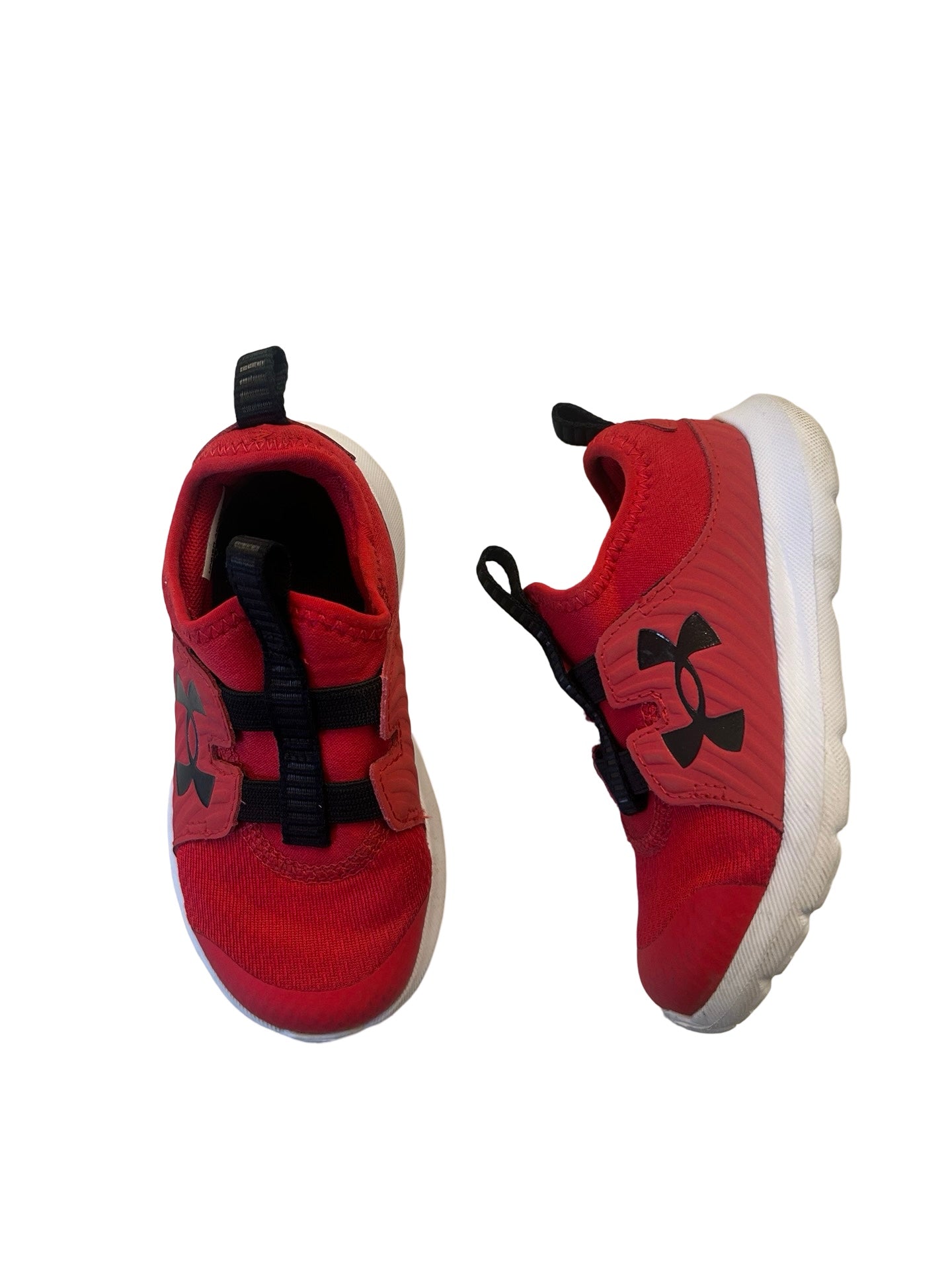 Boys red under armour shoes online