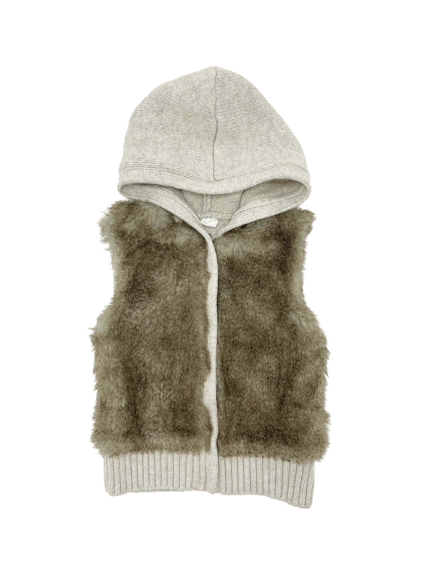 Knit fur vest deals