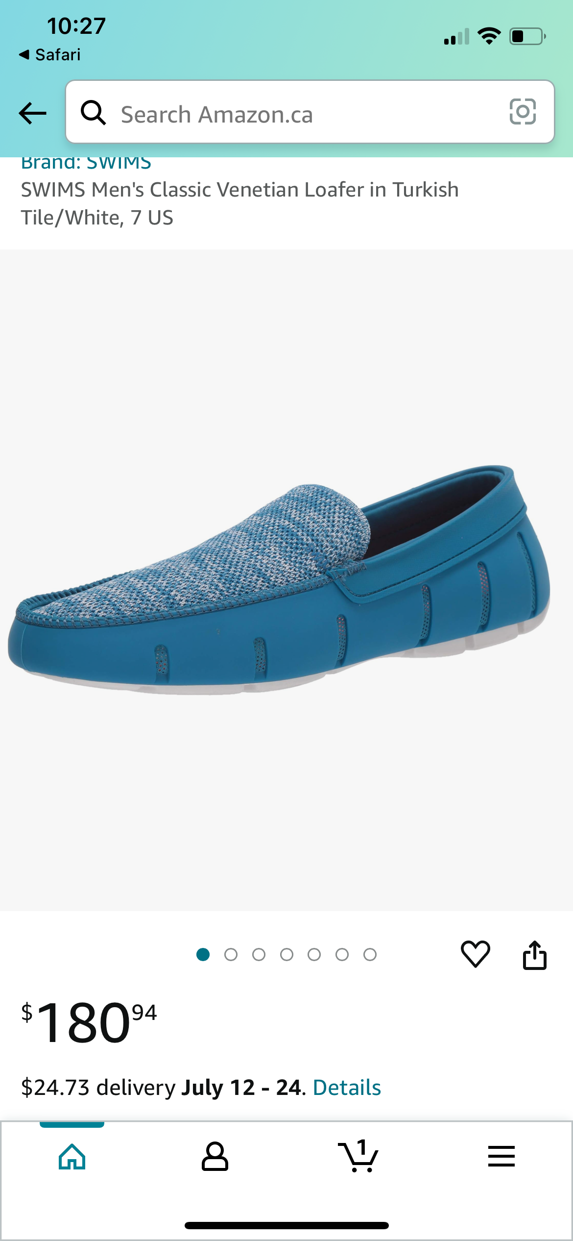 Swims Venetian loafer 9 adult