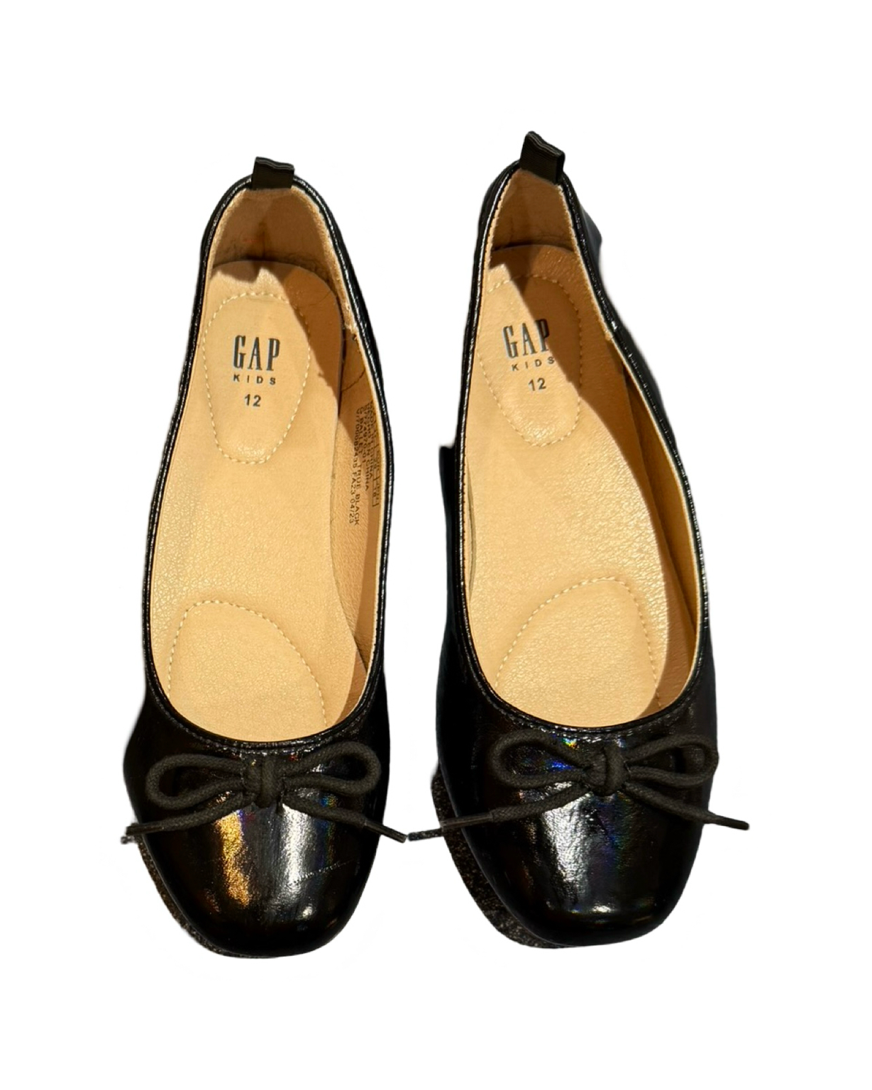Gap black patent ballet flat toddler size 12 Fresh Kids Inc