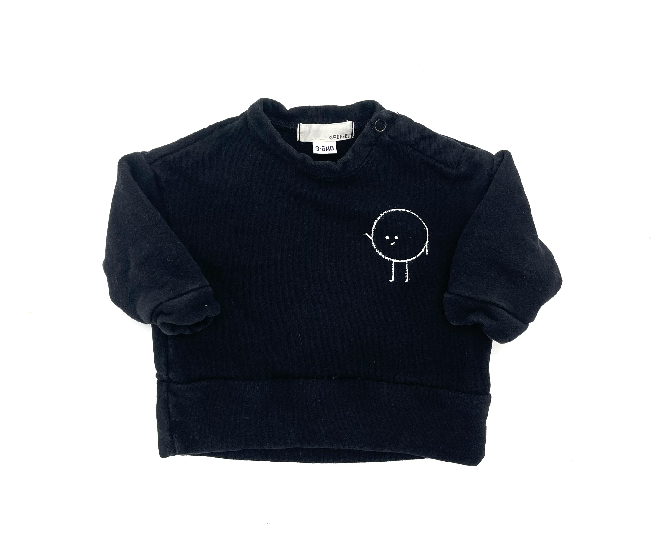 Greige sweatshirt - 3-6m – Fresh Kids Inc.